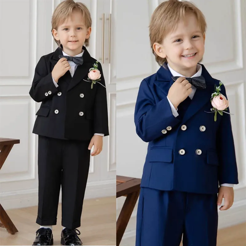 

Children Formal Ceremony Tuxedo Dress Teenager Kids Photograph Blazer Evening Party Performance Costume Boys Suit For Wedding