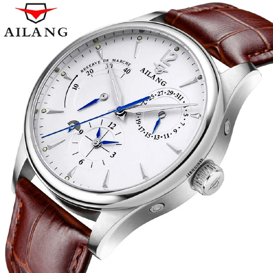 AILANG 2023 New Business Men's Multifunctional Automatic Mechanical Watches Leather Waterproof Luminous Watch For Men 5809G
AILANG 2023 New Business Men's Multifunctional Automatic Mechanical Watches Leather Waterproof Luminous Watch For Men 5809G