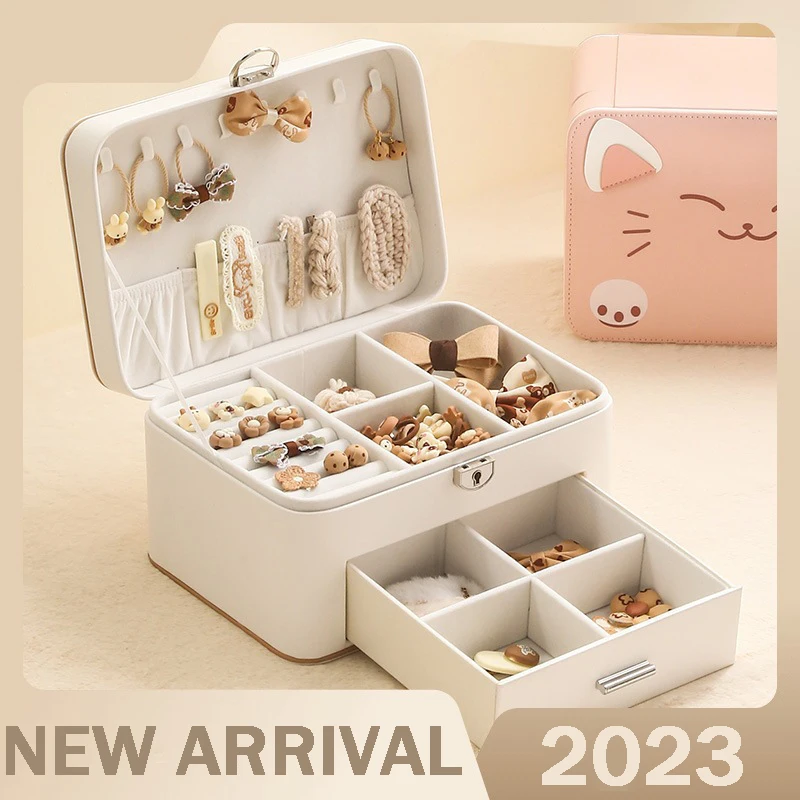 New Double Layer PU Jewelry Box Jewelry Organizer Display Travel Jewelry Case Boxes Button Storage Locked Jewelers for Gift Pink
New Double Layer PU Jewelry Box Jewelry Organizer Display Travel Jewelry Case Boxes Button Storage Locked Jewelers for Gift Pink