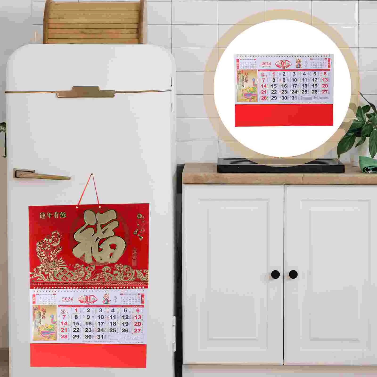 

Wall Monthly Traditional Calendarsss Chinese Style Hanging Calendarsss Household Wall Calendarsss Office Accessory