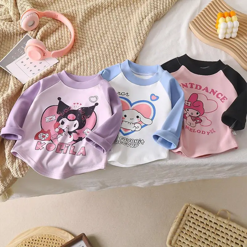 Kawaii Sanrios Cartoon Cinnamoroll Child Long Sleeve T-Shirt Anime My Melody Breathable Tops Kuromi Cute Base Layer Girls Gifts
Kawaii Sanrios Cartoon Cinnamoroll Child Long Sleeve T-Shirt Anime My Melody Breathable Tops Kuromi Cute Base Layer Girls Gifts