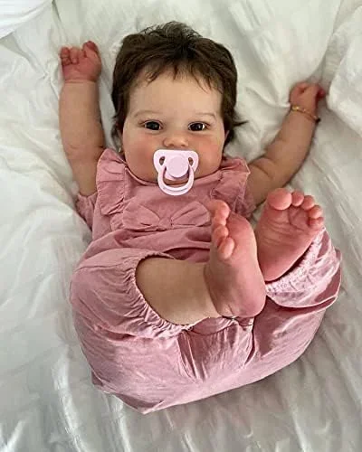 

20 Inch Maddie 3D Painted Skin Bebe Reborn Doll By Artists With Rooted Hair Newborn Baby For Sale