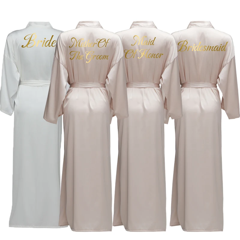 Bridesmaid Robes Bride Robe New Satin Chiffon Robes Women Wedding Long Robe Bathrobe Champagne White Robe Satin Robe
Bridesmaid Robes Bride Robe New Satin Chiffon Robes Women Wedding Long Robe Bathrobe Champagne White Robe Satin Robe