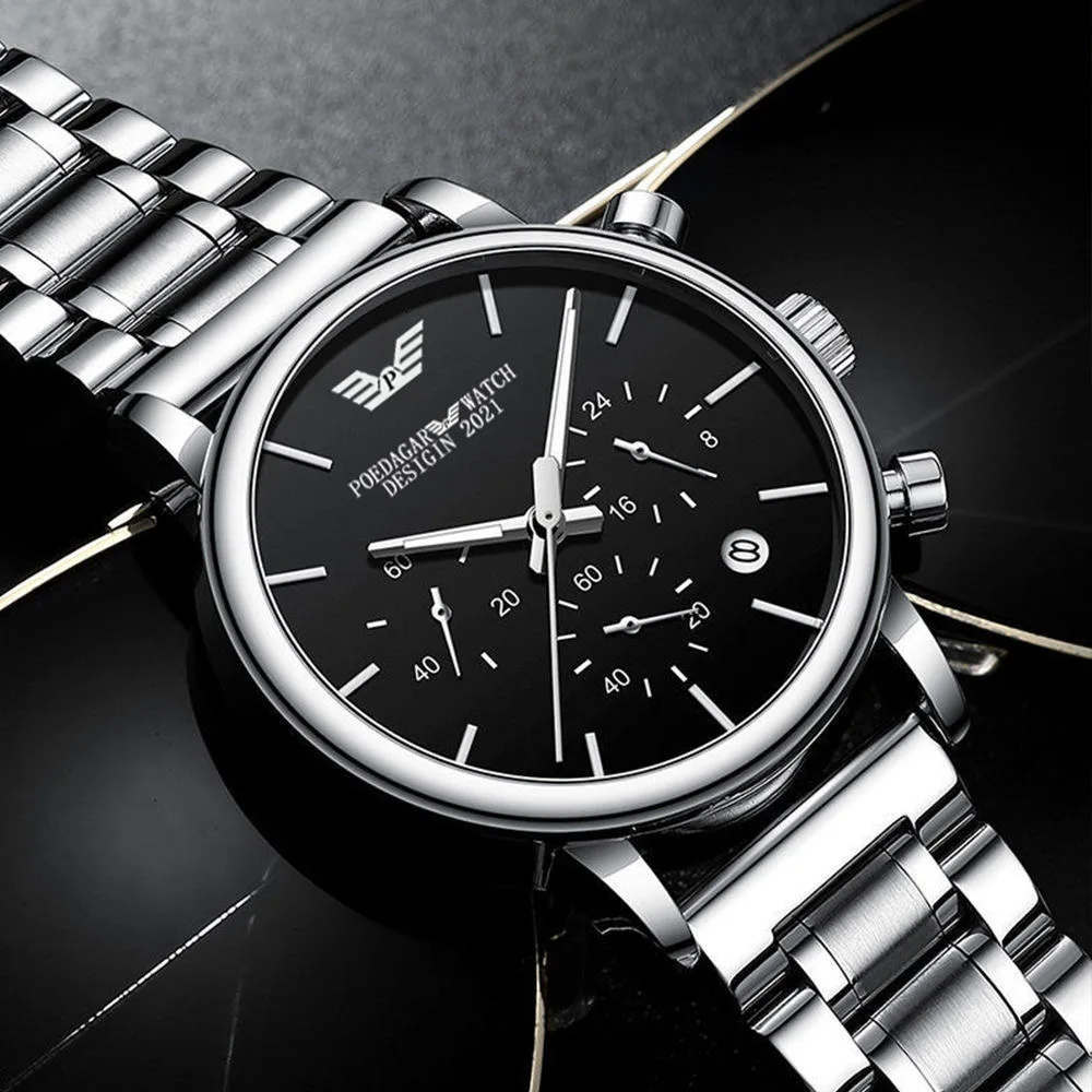 Famous Brand Sports Chronograph Mens Watches Top Luxury Military Waterproof Luminous Stainless Steel Quartz Date Wristwatch
Famous Brand Sports Chronograph Mens Watches Top Luxury Military Waterproof Luminous Stainless Steel Quartz Date Wristwatch