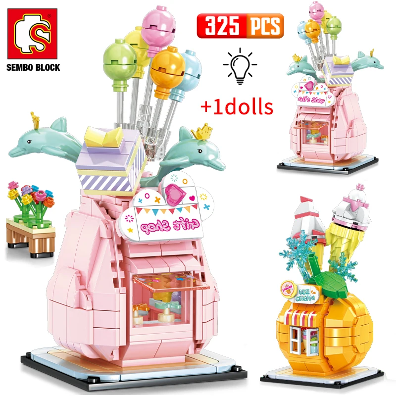 SEMBO блочный город летающий шар персиковый дом светодиодные огни строительные блоки фигурки фрукты архитектурные Кубики Игрушки для детей девочек
SEMBO блочный город летающий шар персиковый дом светодиодные огни строительные блоки фигурки фрукты архитектурные Кубики Игрушки для детей девочек