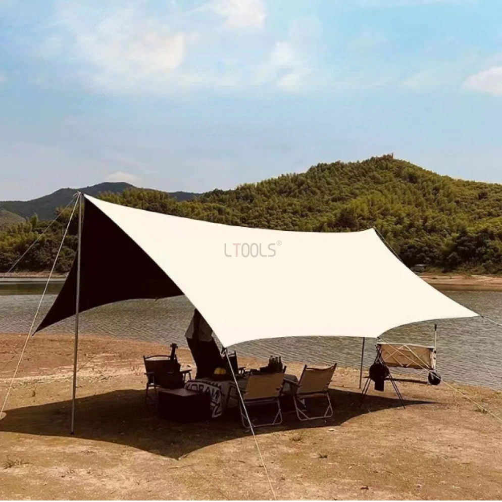 4.4x4.4/5.2x4.5m Awning Waterproof Tarp Camping Tent Shade Ultralight Garden Canopy Sunshade Outdoor Hammock Rain Sun Shelter
4.4x4.4/5.2x4.5m Awning Waterproof Tarp Camping Tent Shade Ultralight Garden Canopy Sunshade Outdoor Hammock Rain Sun Shelter