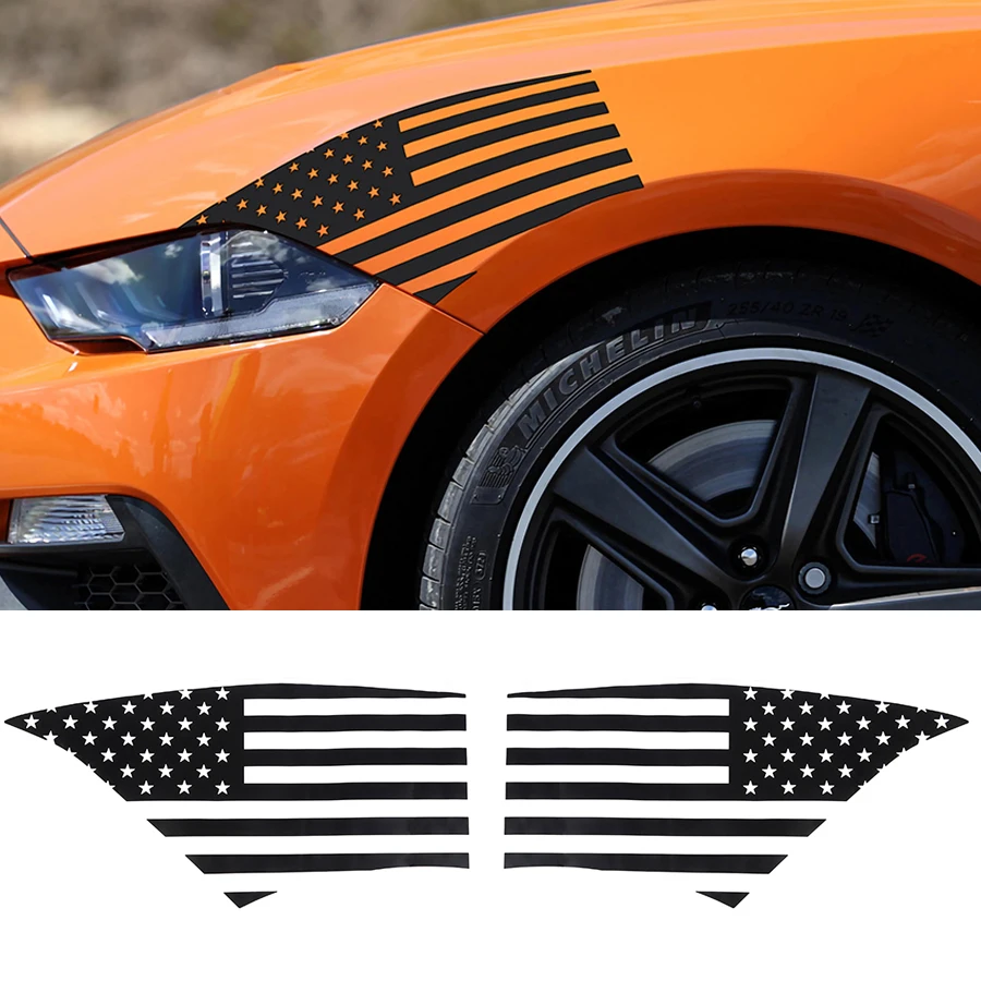 1 пара, декоративные наклейки для переднего/заднего крыла автомобиля Ford Mustang 2015-2022
1 пара, декоративные наклейки для переднего/заднего крыла автомобиля Ford Mustang 2015-2022