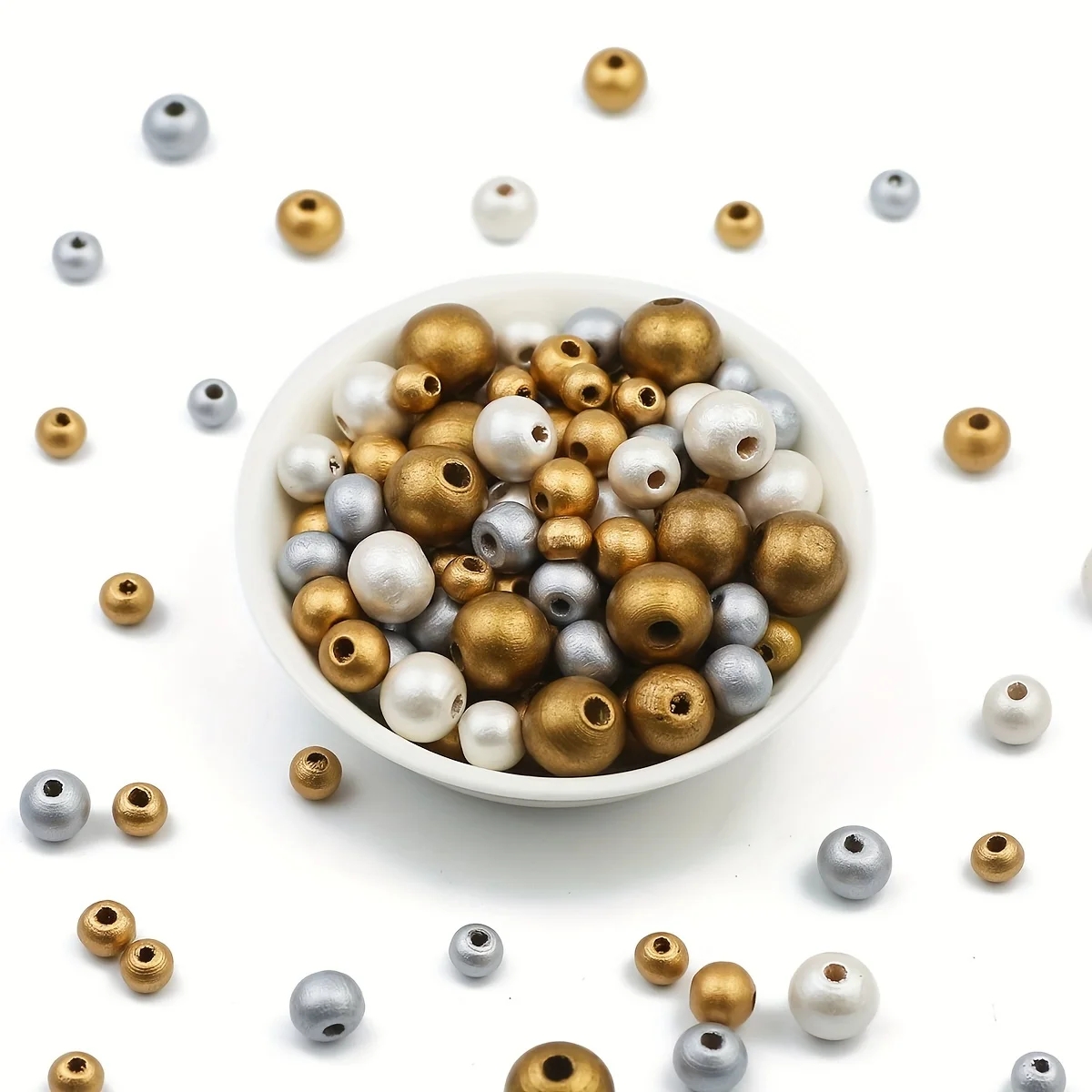 6~12MM White/Gold/Silver Plated Perforated DIY Eco-Friendly Wood Loose Beads For Making Bracelets Necklaces Jewelry Accessories
6~12MM White/Gold/Silver Plated Perforated DIY Eco-Friendly Wood Loose Beads For Making Bracelets Necklaces Jewelry Accessories
