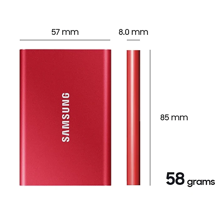 Samsung T7 SSD Externo Portátil USB 3.2 Gen 2: 500GB -1TB - 2TB Samsung T7 SSD Externo Portátil USB 3.2 Gen 2: 500GB -1TB - 2TB