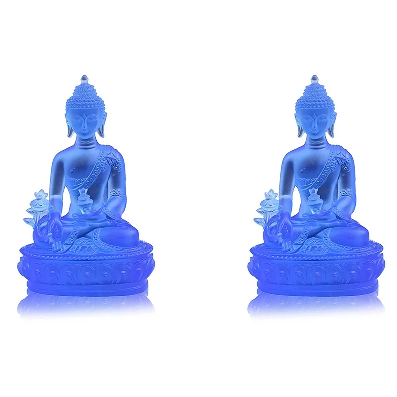 2X Tibetan Medicine Buddha Statue,Translucent Resin Buddha Sculpture Meditation Decor Spiritual Decor Collectible -Blue Retail
2X Tibetan Medicine Buddha Statue,Translucent Resin Buddha Sculpture Meditation Decor Spiritual Decor Collectible -Blue Retail