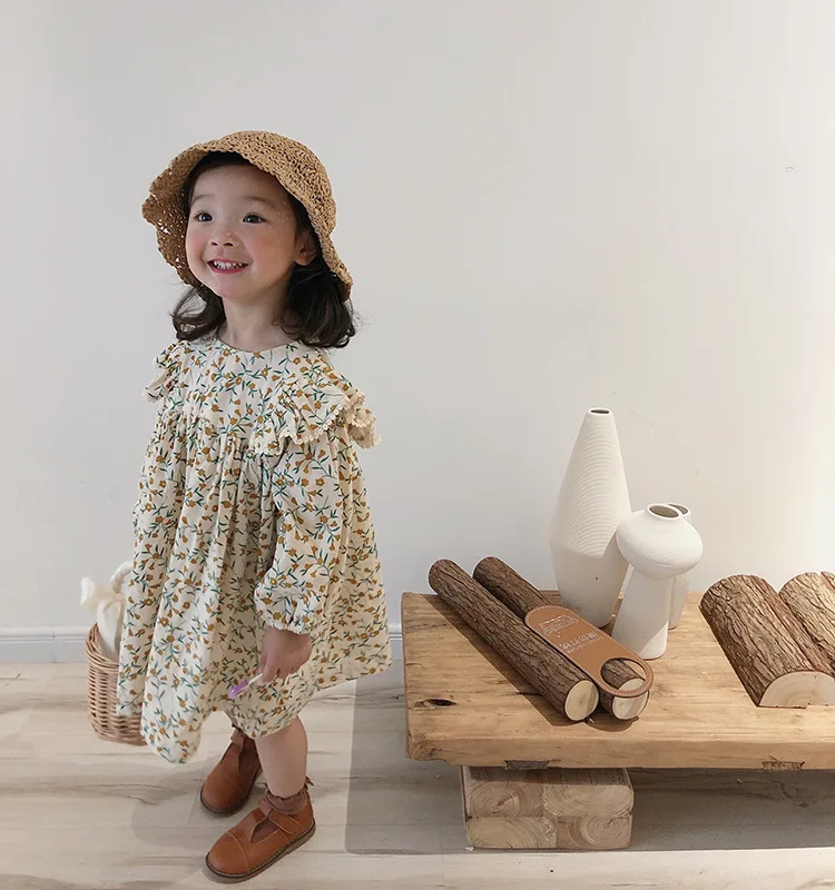 Baby Girl Princess Floral Long Sleeve Dresses Toddler Loose Flower Children Pastoralism Fashion Girls Clothing Casual Dresses
Baby Girl Princess Floral Long Sleeve Dresses Toddler Loose Flower Children Pastoralism Fashion Girls Clothing Casual Dresses