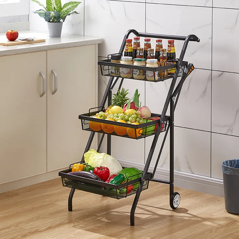 The Cart Shelf Can Be Moved, Stretched Kitchen, and The Multi-functional Storage Shelf Is Not Installed
The Cart Shelf Can Be Moved, Stretched Kitchen, and The Multi-functional Storage Shelf Is Not Installed