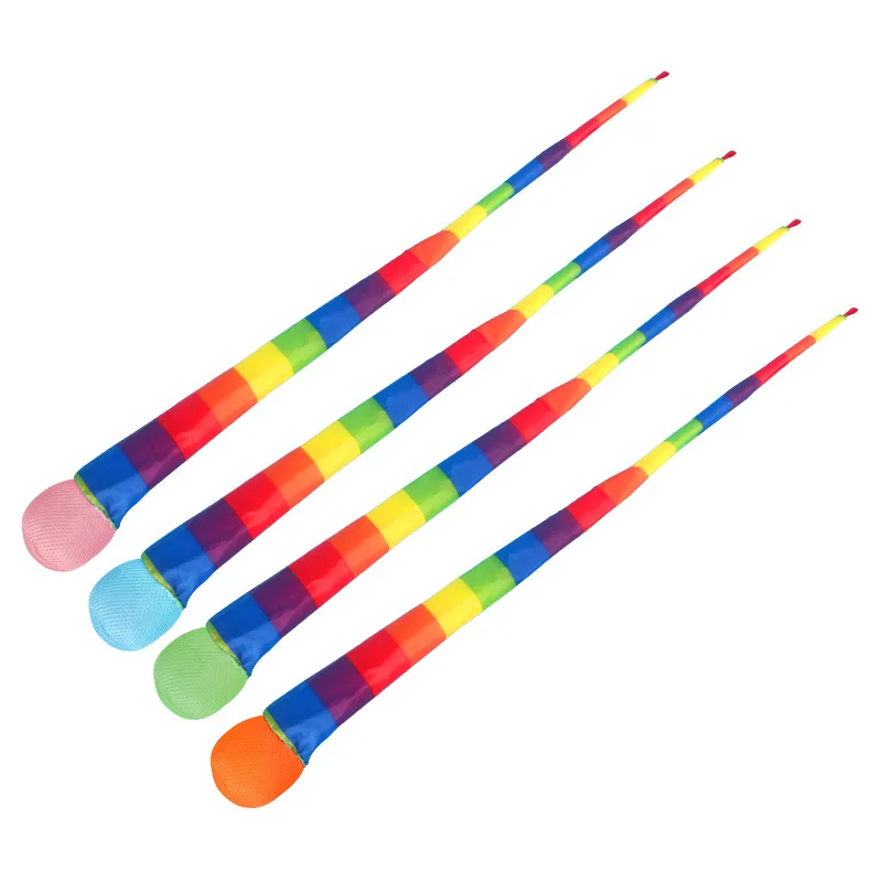 Throw and Catch Ball with Rainbow Tail Soft Rainbow Play Ball Sports Comet Balls Playground Toys Bulk for Indoor Outdoor Games
Throw and Catch Ball with Rainbow Tail Soft Rainbow Play Ball Sports Comet Balls Playground Toys Bulk for Indoor Outdoor Games