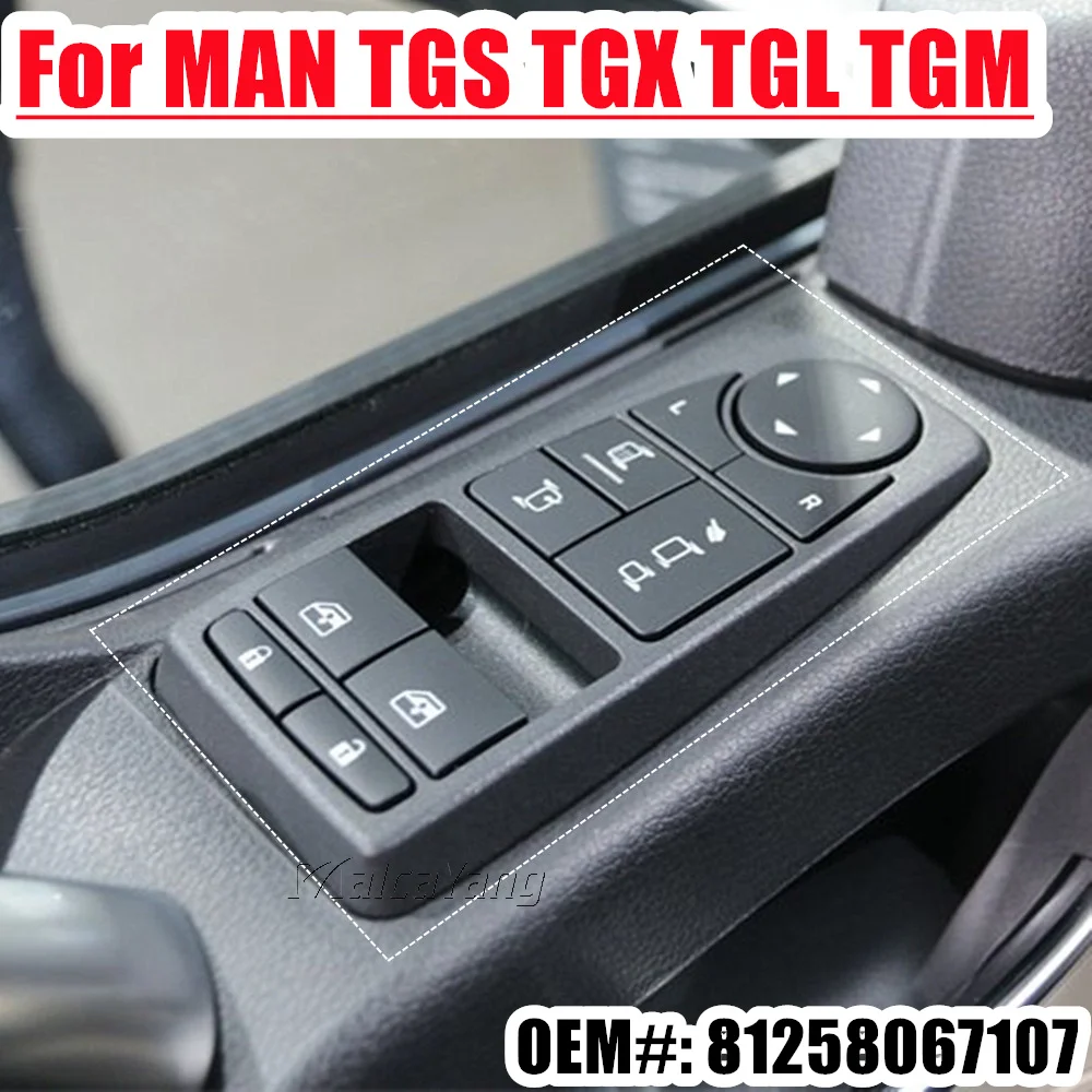 Master Power Window Mirror Switch for MAN TGL TGM Truck TGS TGX 81258067107 81258067092 .
Master Power Window Mirror Switch for MAN TGL TGM Truck TGS TGX 81258067107 81258067092 .
