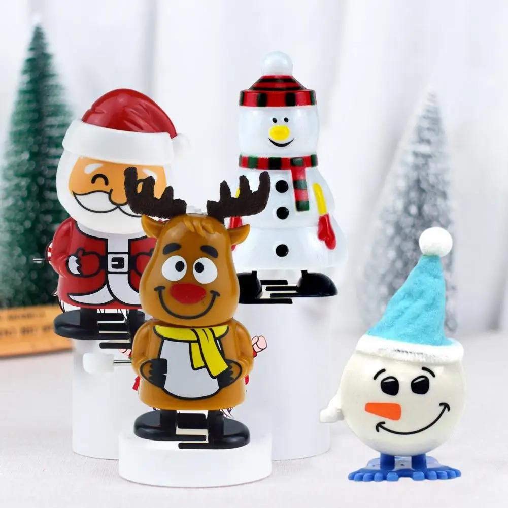 

12Pcs Christmas Wind Up Toy Elk Snowmen Santa Claus Clockwork Toy Jumping Toys Kids Party Favors Birthday Christmas Gift
