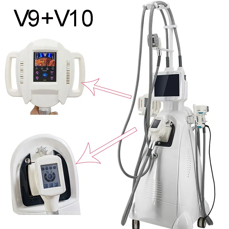 

V9 V10 Rollers Massager 6 In 1 Roller Vacuum Cavitation 40K Skin Tightening Body Contouring Cellulite Reduction Machine