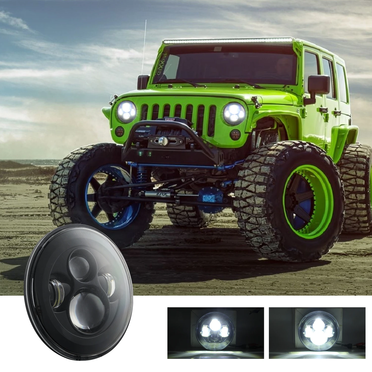 7inch Led Projector H4 Headlight Fog Passing Lights For Harley Motorcycle Lamp Electra Glide Softail Fat Boy Touring Parts
7inch Led Projector H4 Headlight Fog Passing Lights For Harley Motorcycle Lamp Electra Glide Softail Fat Boy Touring Parts