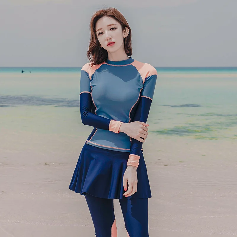 Rash Guard Women Sports Swimwear Rash Guards Long Sleeve Split Swimsuit Slim Surfing Swimwear Diving Suit Surf Suit for Women
Rash Guard Women Sports Swimwear Rash Guards Long Sleeve Split Swimsuit Slim Surfing Swimwear Diving Suit Surf Suit for Women