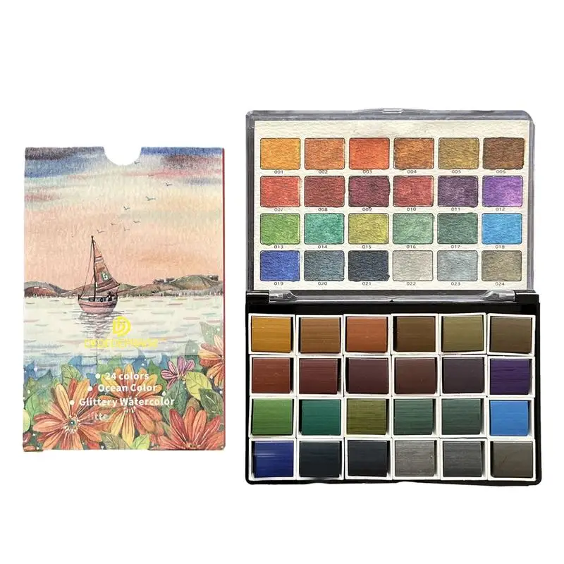 Pearlescent Colors Set Of 24 Long-Lasting Color Paint Pearlescent Colors Multifunctional Art Painting Kits For Nail Art Crafts
Pearlescent Colors Set Of 24 Long-Lasting Color Paint Pearlescent Colors Multifunctional Art Painting Kits For Nail Art Crafts