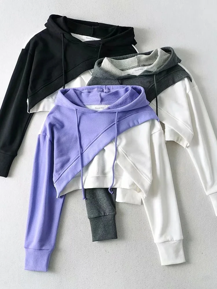 New Korean Fashion Sweatshirts Spring Autumn Colored Cross Pullover Sweatshirts Hoodie Long Sleeve Top Streetwear Women Clothing
New Korean Fashion Sweatshirts Spring Autumn Colored Cross Pullover Sweatshirts Hoodie Long Sleeve Top Streetwear Women Clothing