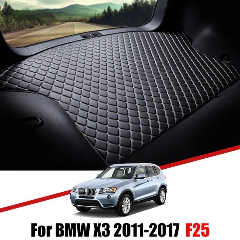 Custom Car Trunk Leather Mats For BMW X3 F25 2011 2012 2013 2014 2015-2017 Waterproof Non-Slip Liner Tray Cargo Accessories
Custom Car Trunk Leather Mats For BMW X3 F25 2011 2012 2013 2014 2015-2017 Waterproof Non-Slip Liner Tray Cargo Accessories