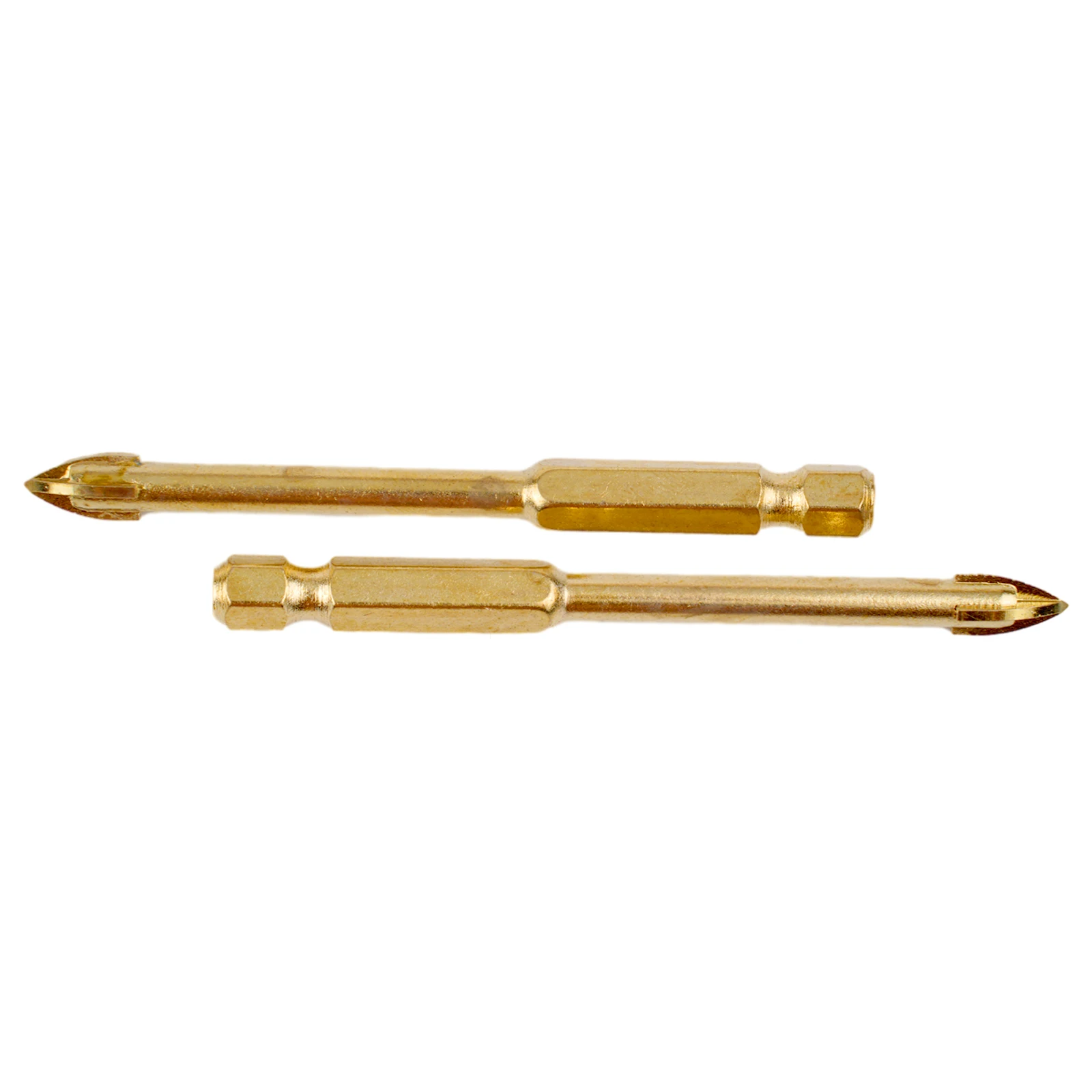 10Pcs 6mm Titanium Drill Bits Set Cross Spear Head Drill Bit Hex Shank Tile Porcelain Marble Ceramic Glass Brick Drilling Tools
10Pcs 6mm Titanium Drill Bits Set Cross Spear Head Drill Bit Hex Shank Tile Porcelain Marble Ceramic Glass Brick Drilling Tools