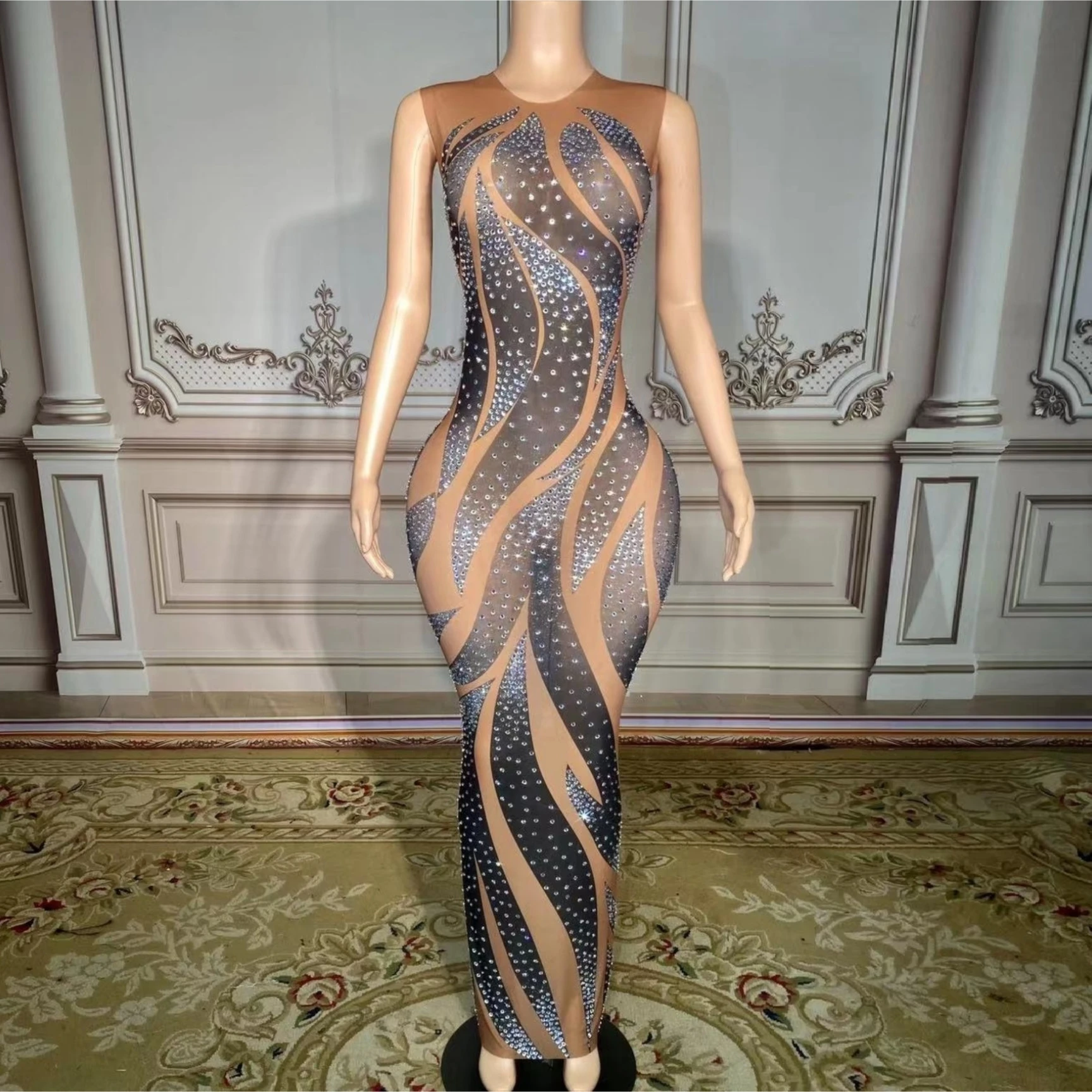 Элегантное платье-футляр с рисунком, роскошное женское сексуальное платье, одежда на день рождения, вечеринку, выступление, для ночного клуба, певицы, сценическая одежда 
Элегантное платье-футляр с рисунком, роскошное женское сексуальное платье, одежда на день рождения, вечеринку, выступление, для ночного клуба, певицы, сценическая одежда