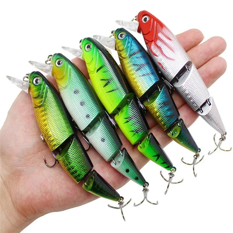 

1PCS Wobblers Fishing Lure Multi-section Hard Bait110mm 15g Artificial Bait Minnow Lure Crankbait Perch Carp Fishing Tackle Lure