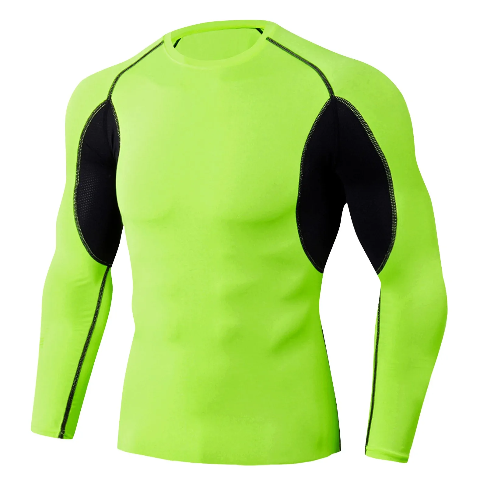 

Men Compression Running T Shirt Fitness Tight Long Sleeve Sport Tshirt Training Jogging Shirts Gym Sportswear Quick Dry Rashgard