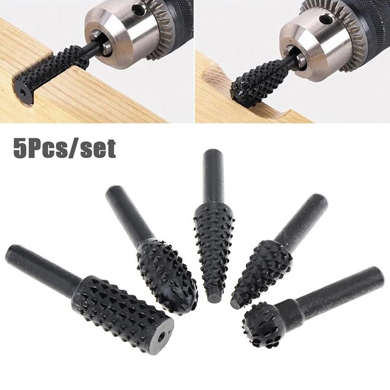 5Pcs Drill Bits 1/4 Inch 6mm Shank Rotary Burr Rasp File Set Woodworking Knife Carving Cutter Grinding Head Engraving Power Tool
5Pcs Drill Bits 1/4 Inch 6mm Shank Rotary Burr Rasp File Set Woodworking Knife Carving Cutter Grinding Head Engraving Power Tool