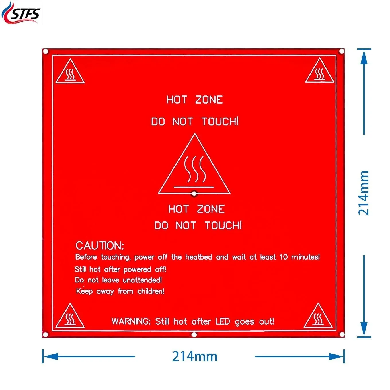 

Hot Sale 1PCS Red PCB Heated Heat bed Heatbed MK2B Upgraded MK2A for Mendel RepRap CNC 3D printer Hot Bed HotBed Support 12V 24V