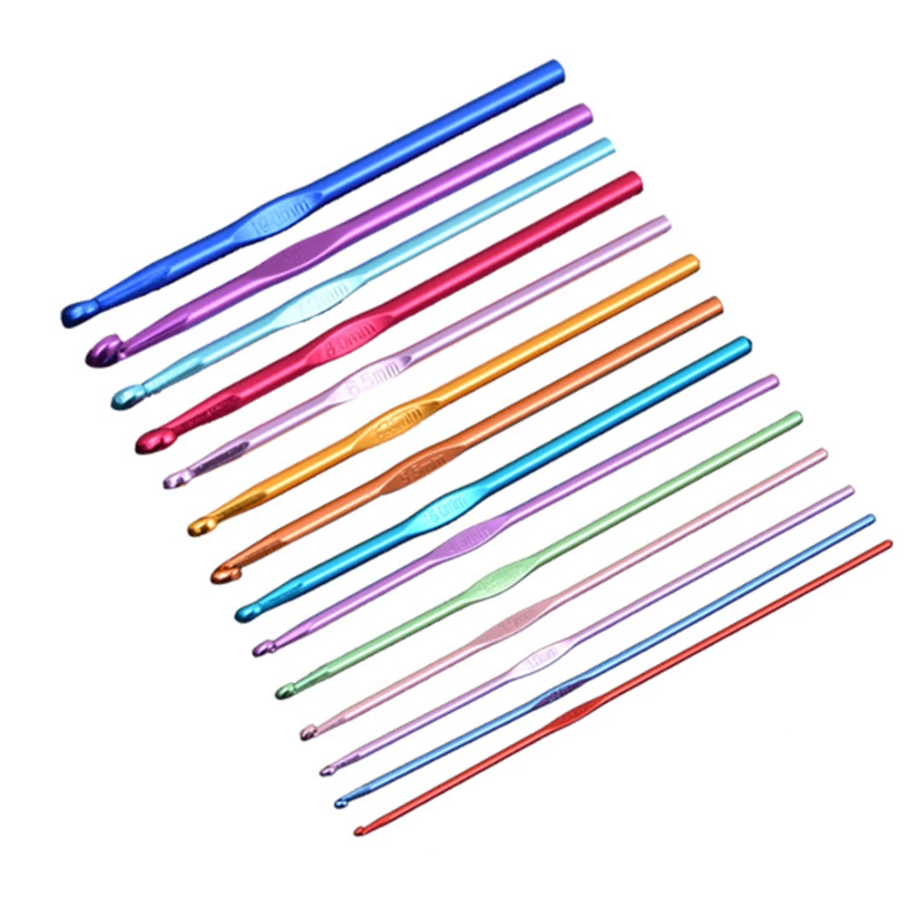 14pc Colored Alumina Single Head Knitting Crochet Hooks DIY Set Home Sewing Accessories Needle Tool Sweater Crafts
14pc Colored Alumina Single Head Knitting Crochet Hooks DIY Set Home Sewing Accessories Needle Tool Sweater Crafts
