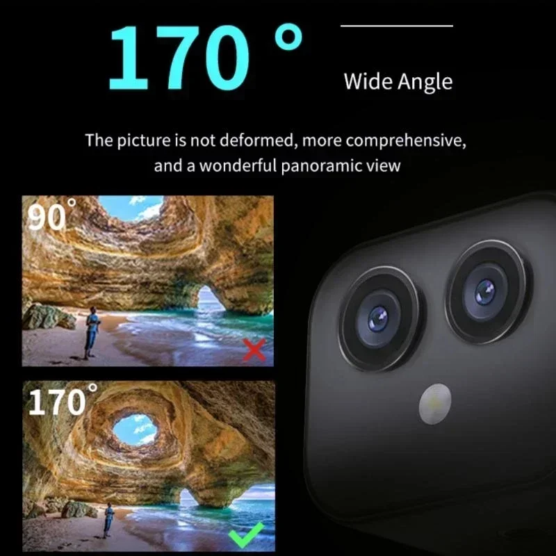 

Миниатюрная Wi-Fi IP-камера HD 4K, спортивный монитор, встроенная беспроводная камера видеонаблюдения с аккумулятором для умного дома, микро двойная камера ночного видения