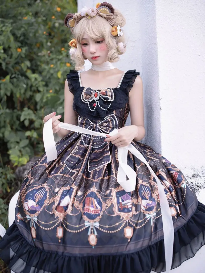 NONSAR Summer Elegant Star And Sea JSK Lolita Dress Temperament Women Gothic Vintage Bow Dress New Hot Lolita Clothing
NONSAR Summer Elegant Star And Sea JSK Lolita Dress Temperament Women Gothic Vintage Bow Dress New Hot Lolita Clothing