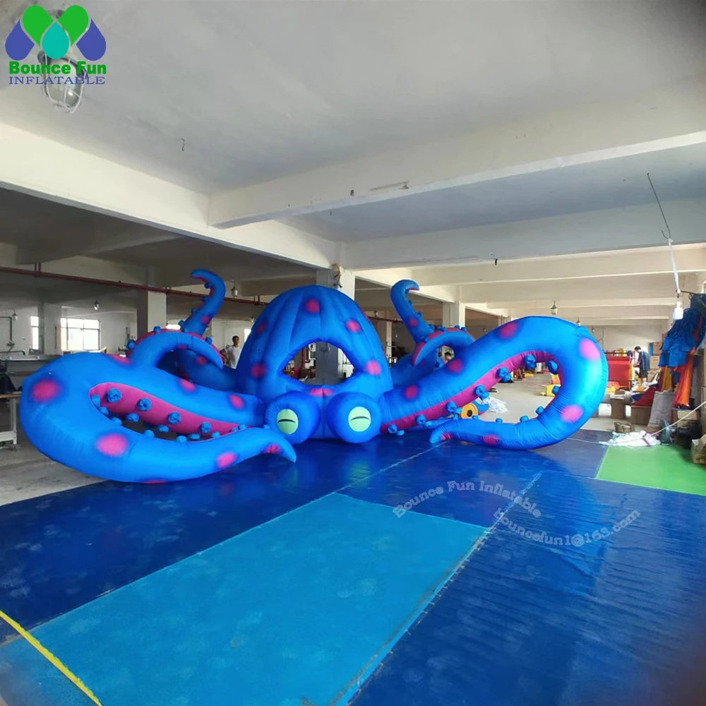

Ocean Event Outdoor Inflatable Octopus Customized 8m Giant Octopus DJ Booth Dome For Stage Decoration
