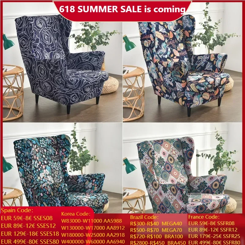 Bohemia Style Wing Chair Cover Stretch Spandex Armchair Cover Relax Sofa Slipcovers With Seat Cushion Covers Footstool Covers
Bohemia Style Wing Chair Cover Stretch Spandex Armchair Cover Relax Sofa Slipcovers With Seat Cushion Covers Footstool Covers