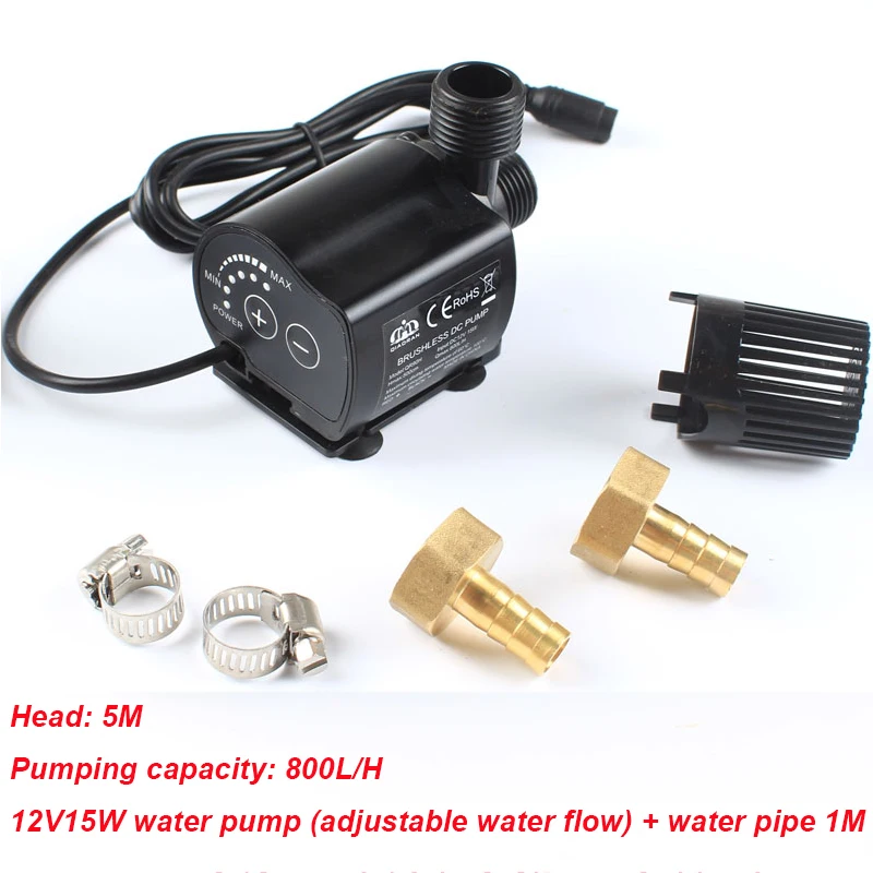 12V Computer Radiator DIY Accessories Water Cold Water Circulation Silent Submersible Pump Fish Tank Filter Aeration Adjustable
12V Computer Radiator DIY Accessories Water Cold Water Circulation Silent Submersible Pump Fish Tank Filter Aeration Adjustable