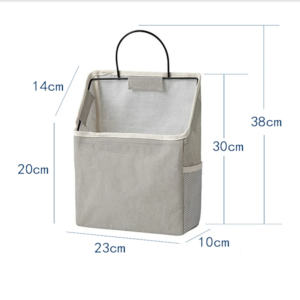 Waterproof Cotton Linen Bag Organizer Wall Mounted Hanging Storage Bag Multifunctional and Big Capacity Gray Color
Waterproof Cotton Linen Bag Organizer Wall Mounted Hanging Storage Bag Multifunctional and Big Capacity Gray Color