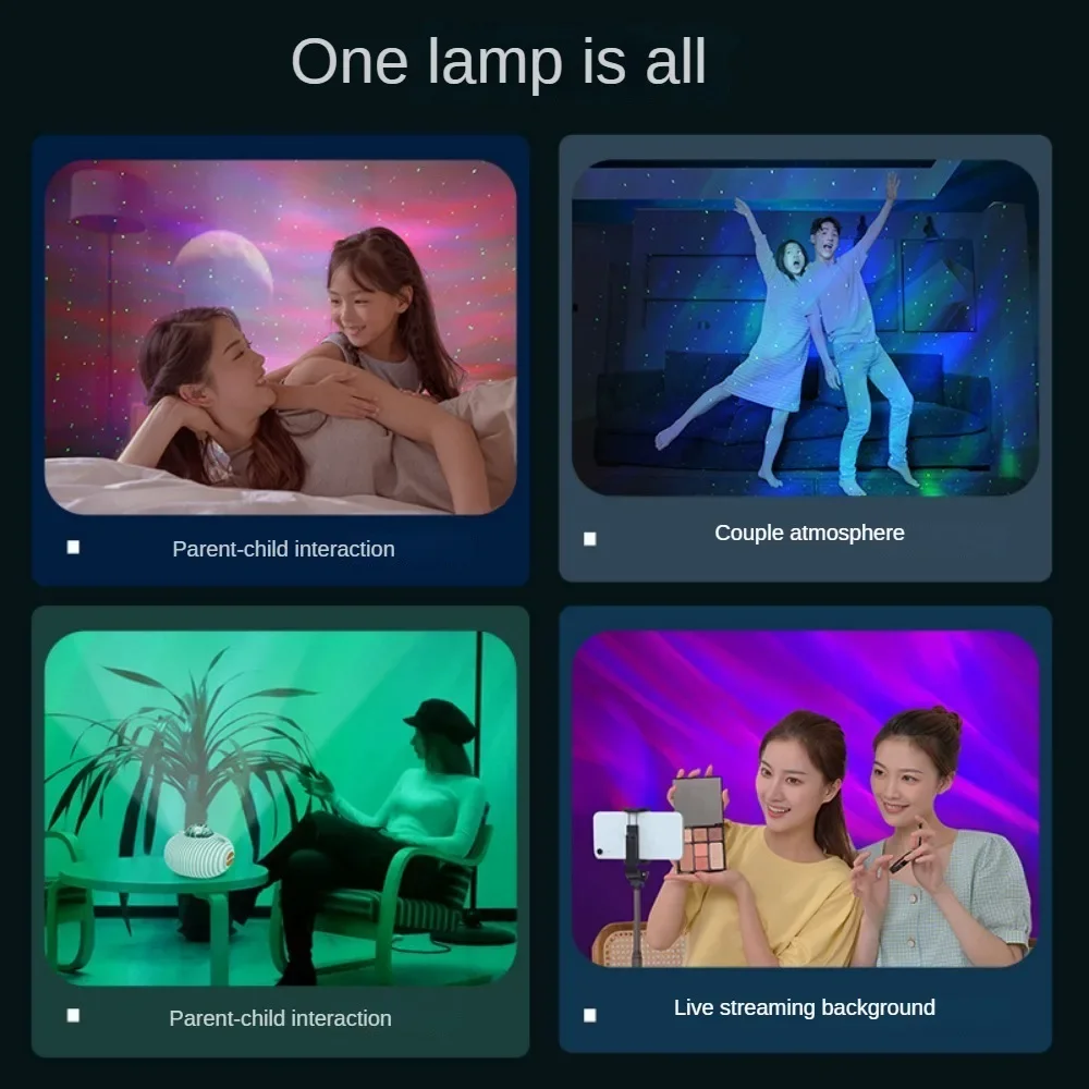 App Control Starry Sky Projection Lamp Bluetooth Audio Decoration Romantic Small Night Lamp Couple Bedroom Starry Ambience Light
App Control Starry Sky Projection Lamp Bluetooth Audio Decoration Romantic Small Night Lamp Couple Bedroom Starry Ambience Light