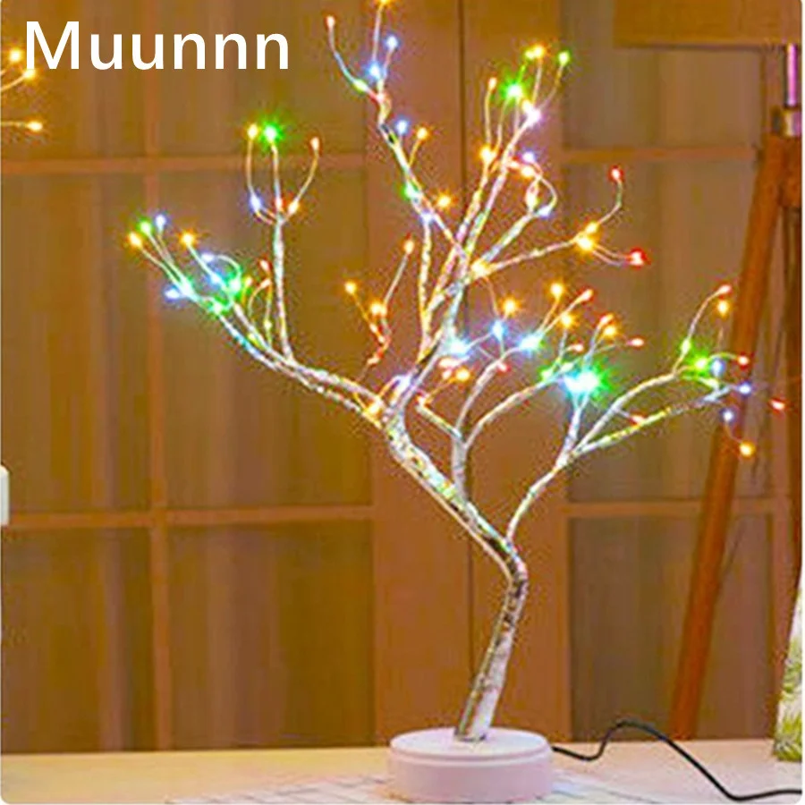 LED USB powered Night Light Mini Christmas Tree Copper Wire Garland Lamp For Kids Home Bedroom Decoration Decor Fairy Light
LED USB powered Night Light Mini Christmas Tree Copper Wire Garland Lamp For Kids Home Bedroom Decoration Decor Fairy Light