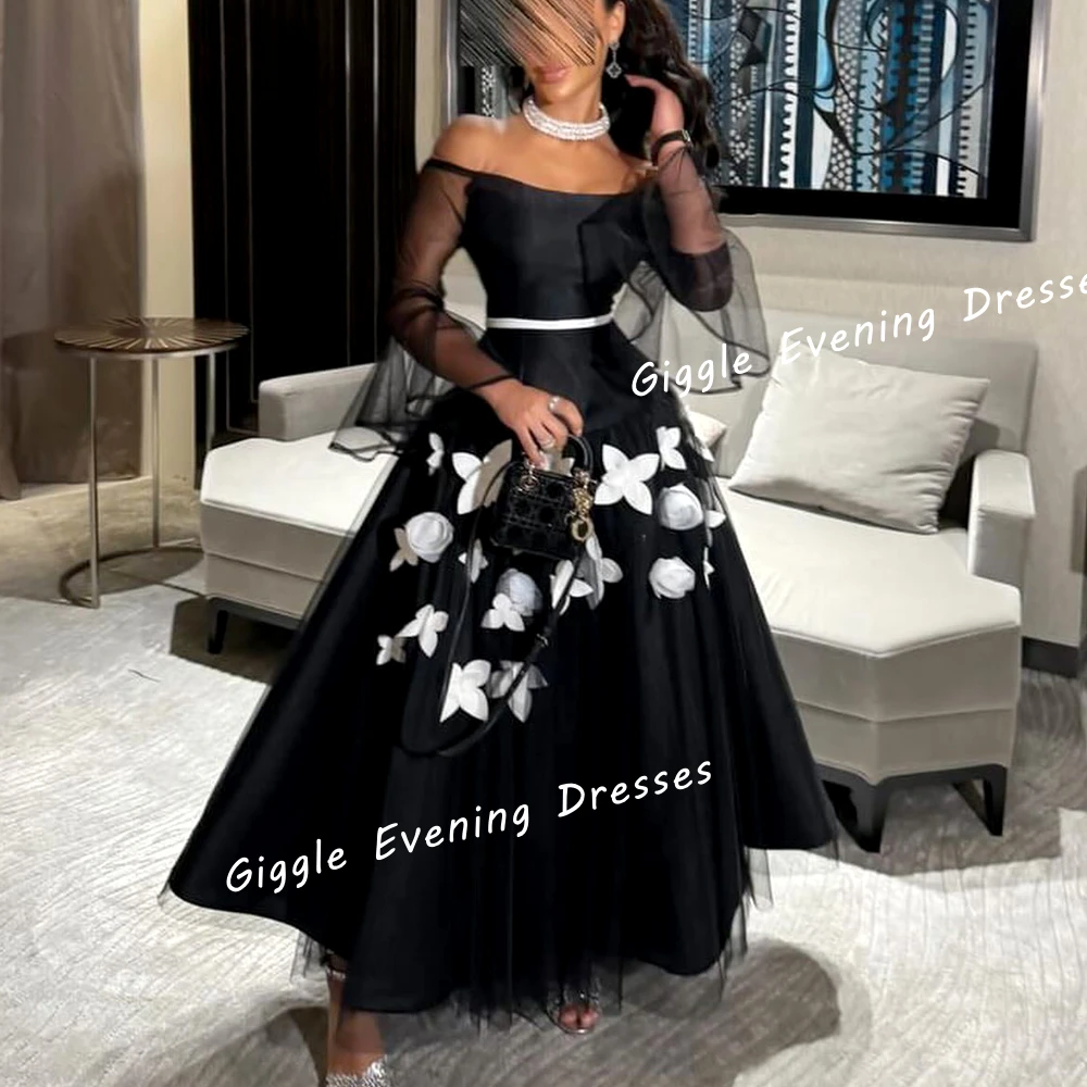 Giggle Satin Off-Shoulder Flowers A-Line Elegance Prom Gown Saudi Arab Summer Ankle-Length Evening Party Dresses for Women 2024
Giggle Satin Off-Shoulder Flowers A-Line Elegance Prom Gown Saudi Arab Summer Ankle-Length Evening Party Dresses for Women 2024