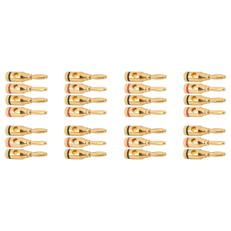 14 Pairs, Open Screw Banana Plugs For Speaker Cable
14 Pairs, Open Screw Banana Plugs For Speaker Cable