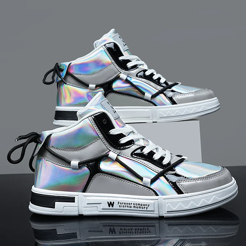 Brand Mens High-tops Sneakers Trendy Boys Non-slip Basketball Shoes Outdoor Sports Tennis Shoes Comfortable Leather Sneakers
Brand Mens High-tops Sneakers Trendy Boys Non-slip Basketball Shoes Outdoor Sports Tennis Shoes Comfortable Leather Sneakers