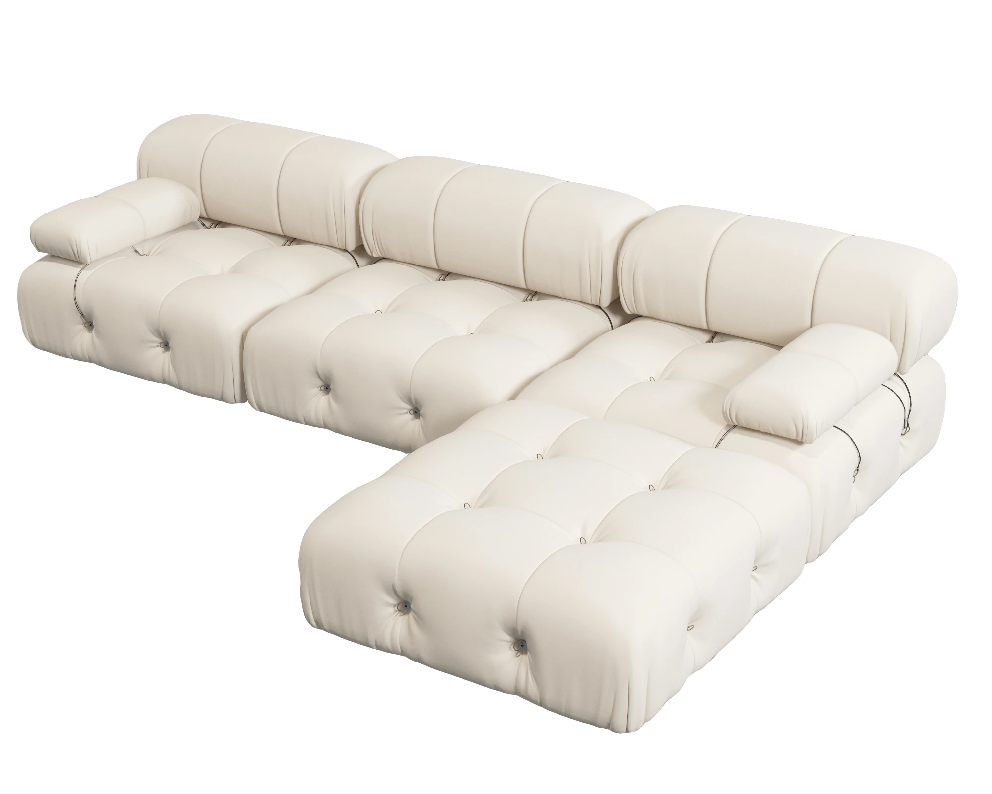 

Модульные диваны 104 дюйма, роскошные современные бархатные 4-х местный диван с оттоманкой для гостиной, L-образные минималистичные диваны