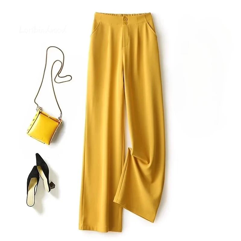Suit Wide Leg Pants for Women in Summer with A High Waistline 2023 New Loose and Slim Straight Tube Casual Chiffon Pants E148
Suit Wide Leg Pants for Women in Summer with A High Waistline 2023 New Loose and Slim Straight Tube Casual Chiffon Pants E148