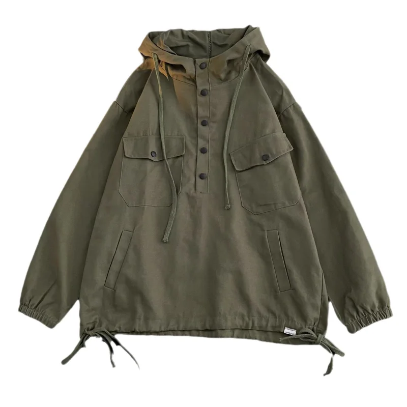 Jacket Coat Men's Hong Kong Style Hooded Functional Spring And Autumn Ins Trendy Brand Loose Versatile Sweatshirt Hip-hop Jacket
Jacket Coat Men's Hong Kong Style Hooded Functional Spring And Autumn Ins Trendy Brand Loose Versatile Sweatshirt Hip-hop Jacket