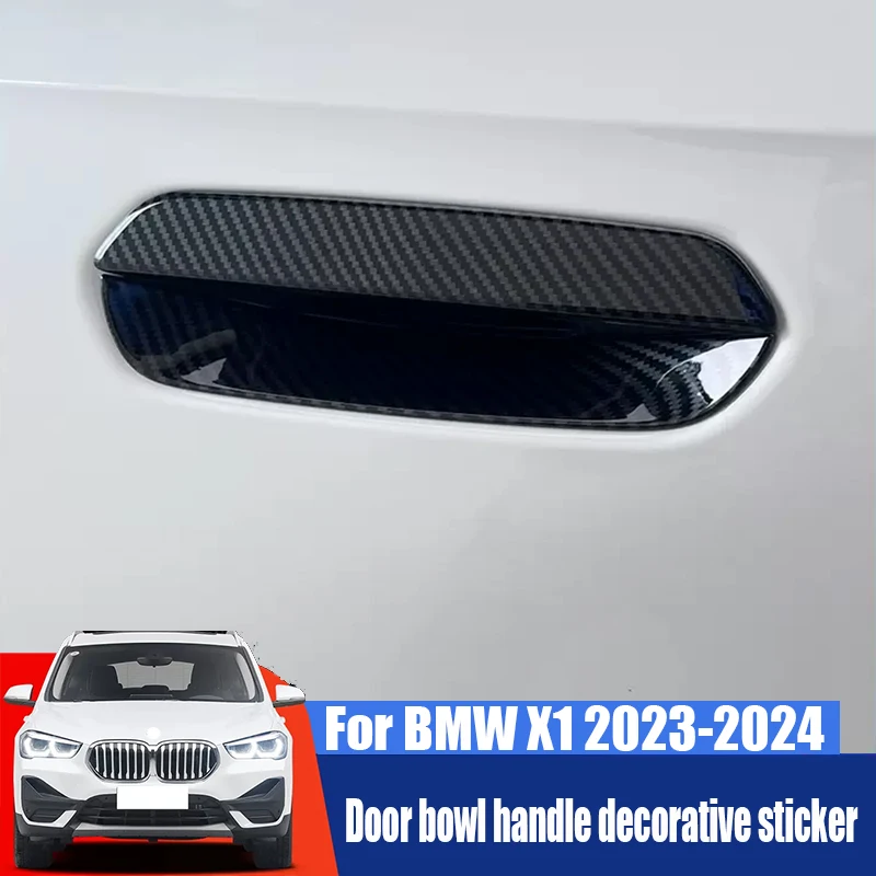 Для BMW X1 2023 2024 с узором из углеродного волокна яркая черная ручка дверная Чаша внешняя декоративная рамка
Для BMW X1 2023 2024 с узором из углеродного волокна яркая черная ручка дверная Чаша внешняя декоративная рамка