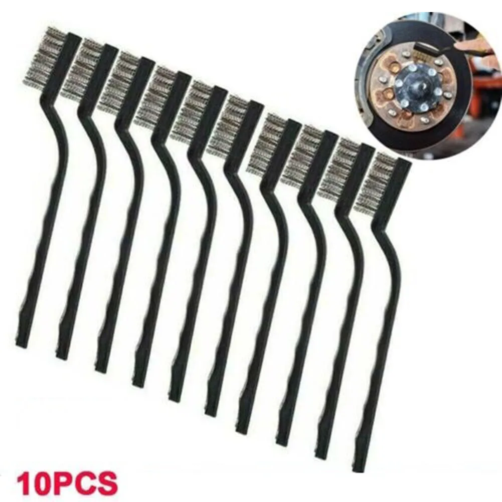 10pcs 7inch Hand Brush Stainless Steel Copper Wire Brushes For Metal Rust Scrub Removal Cleaning Maintenance Manual Tool Set Use
10pcs 7inch Hand Brush Stainless Steel Copper Wire Brushes For Metal Rust Scrub Removal Cleaning Maintenance Manual Tool Set Use