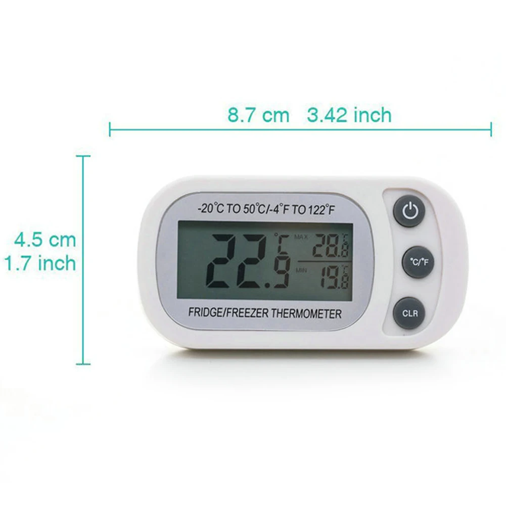 Thermometer Waterproof Digital Thermometer for Fridge/Freezer Ensure Food Safety with Proper Temperature Monitoring
Thermometer Waterproof Digital Thermometer for Fridge/Freezer Ensure Food Safety with Proper Temperature Monitoring