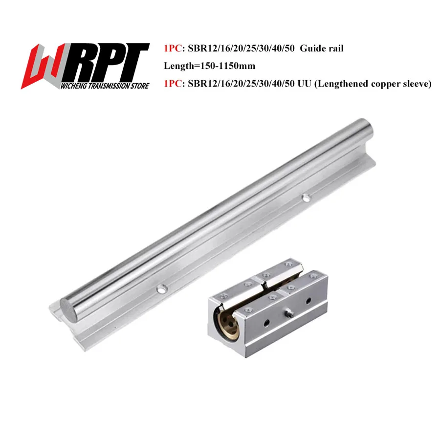 Linear Guide 1PC SBR12 16 20 25 30 35 40 50 Length 150-1150mm 1PC SBR12-50LUU Lengthened copper sleeve Slider CNC Printer Parts
Linear Guide 1PC SBR12 16 20 25 30 35 40 50 Length 150-1150mm 1PC SBR12-50LUU Lengthened copper sleeve Slider CNC Printer Parts